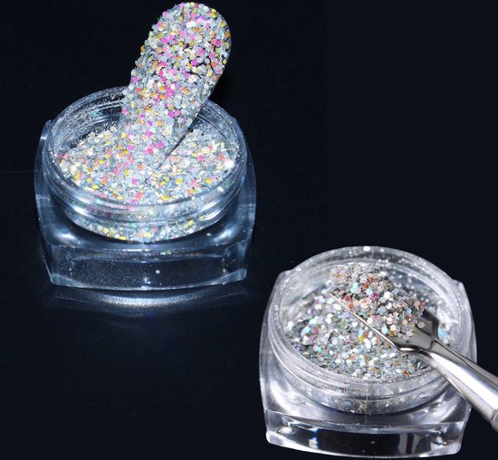 Groot assortiment cosmetische glitters voor schmink, bodypainting