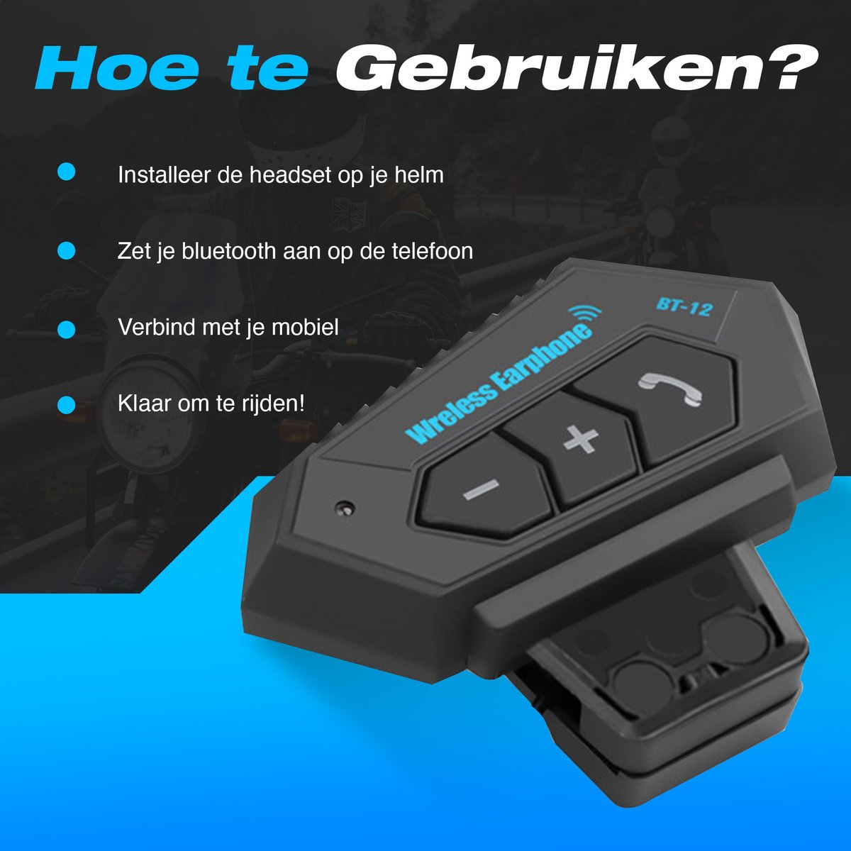 Garpex Motorhelm headset - Bluetooth thumbnail 3