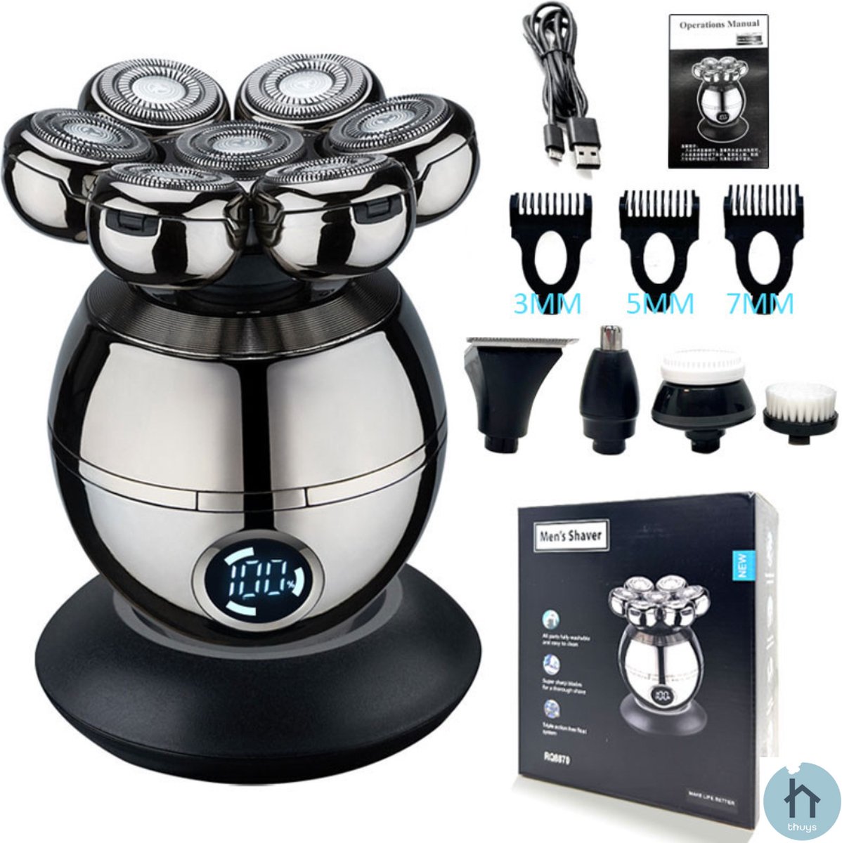 Apex CE Specialist Thuys 5 in 1 Scheerapparaat - IPX5 - Apex CE Specialist - €39,95