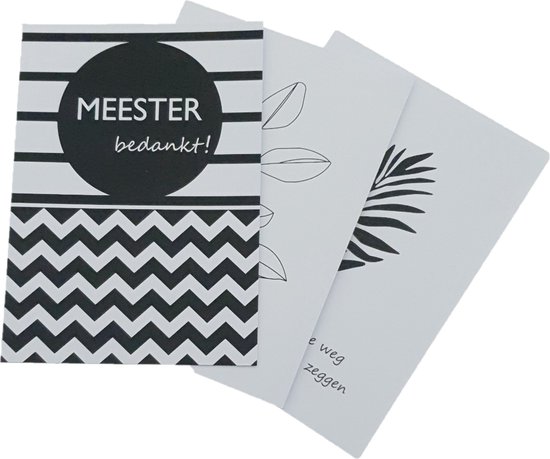 Wenskaart | 10 stuks | Blanco bloem - Wenskaarten Groothandel
