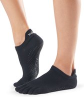 ToeSox Low Rise - Antislip Sokken - Met Tenen – Zwart