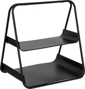 étagère Rangement Café Organiseur Bar à Café 2 Niveaux - Rangement Tasses Accessoires Rangement Cuisine Comptoir Mural 35.6cm