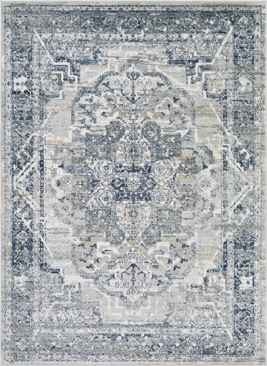 SURYA - ISABELLA Vintage Oosters Navy Tapijt