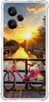 Back Case TPU Siliconen Hoesje Xiaomi Redmi Note 12 Pro Plus Telefoon Hoesje met doorzichtige rand Amsterdamse Grachten