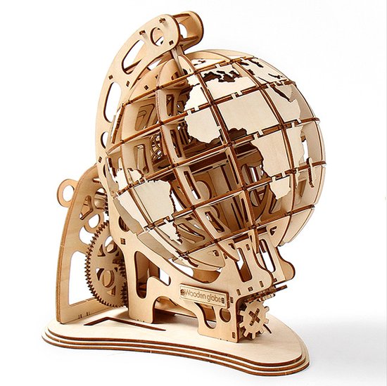 Robotime Puzzle 3D Bois Globe Lumineux pour Adultes Maquette en