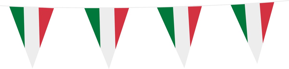 3x Vlaggenlijn Italië 10 Meter - geleverd in doosje niet in envelop - Voetbal EK WK Landen Feest Versiering Decoratie