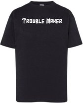T-Shirts Trouble Maker-Zwart-56