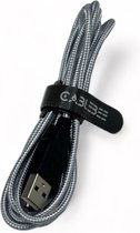 Cablebee USB oplader / laadkabel geschikt voor Nintendo DS Lite - Lengte 1.5 meter - Zilver