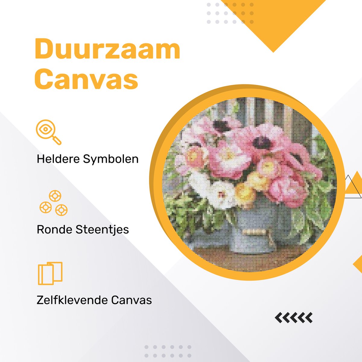 Rubye® Diamond Painting Volwassenen - Diamond Painting Kinderen - Diamond Painting Pakket Volledig - Volle Maan en Bloesem - 70x40cm — afbeelding 2