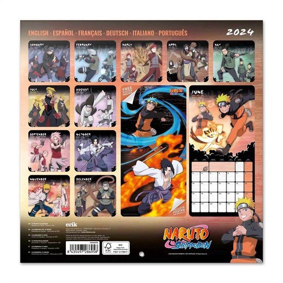 Naruto Kalender 2024  bol