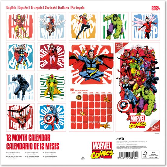 Marvel Comics Kalender 2024