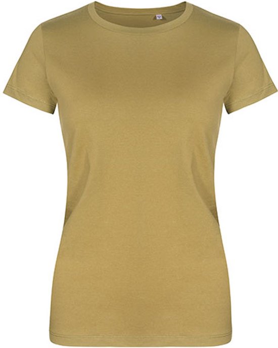 Women's T-shirt met ronde hals Olive - L