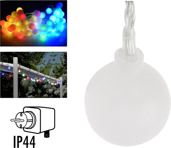 LED Multicolour Feestverlichting - 80 Lampjes - 16 Meter - IP44