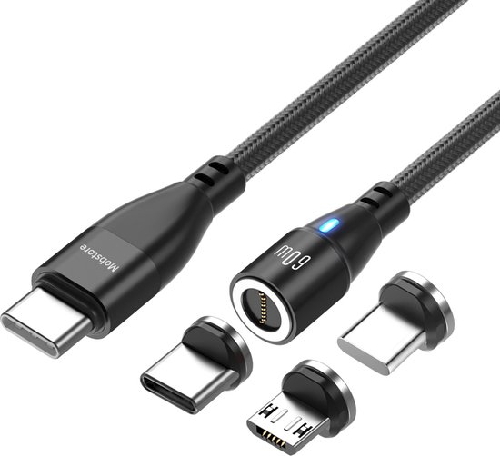 Arlo Câble de Recharge Magnétique, 7.6m, Noir, Compatible