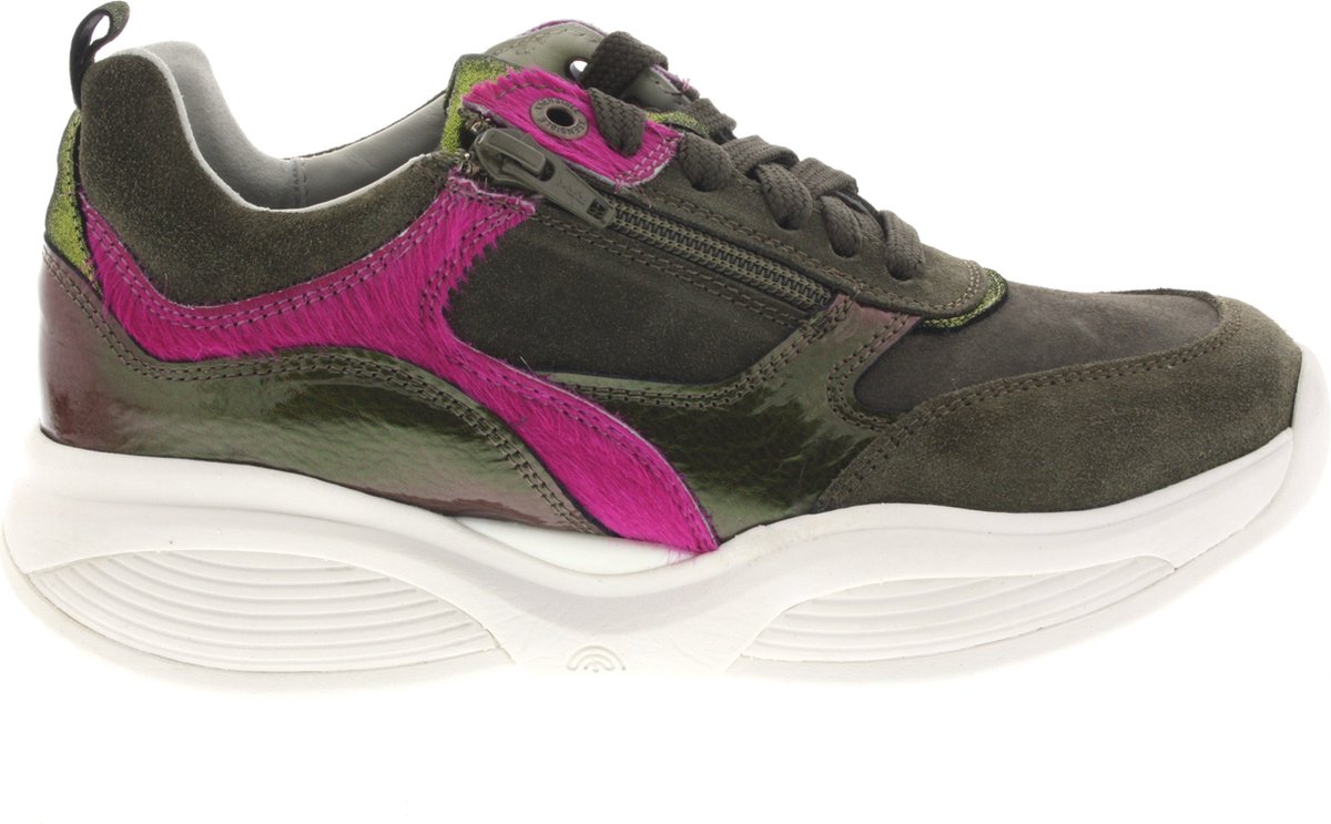Dames Veterschoenen Xsensible Swx19 Khaki - Maat 5½