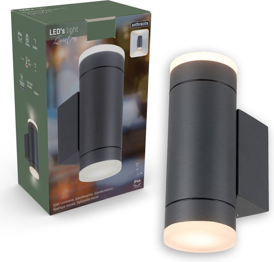 Proventa AllWeather Wandlamp voor buiten - Double spot - Antraciet