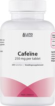 Cafeïne Tabletten / Cafeïne Pillen - Pre-workout - 250 mg - 200 Vegan Tabletten - Premium Kwaliteit - Luto Supplements