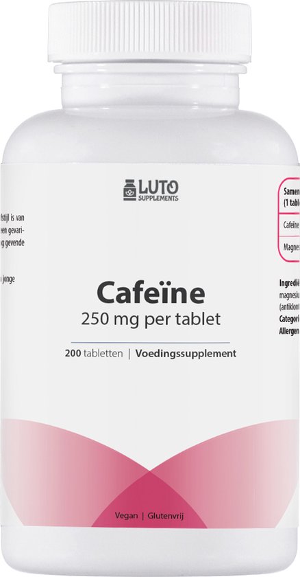 Cafeïne Tabletten - Luto Supplements