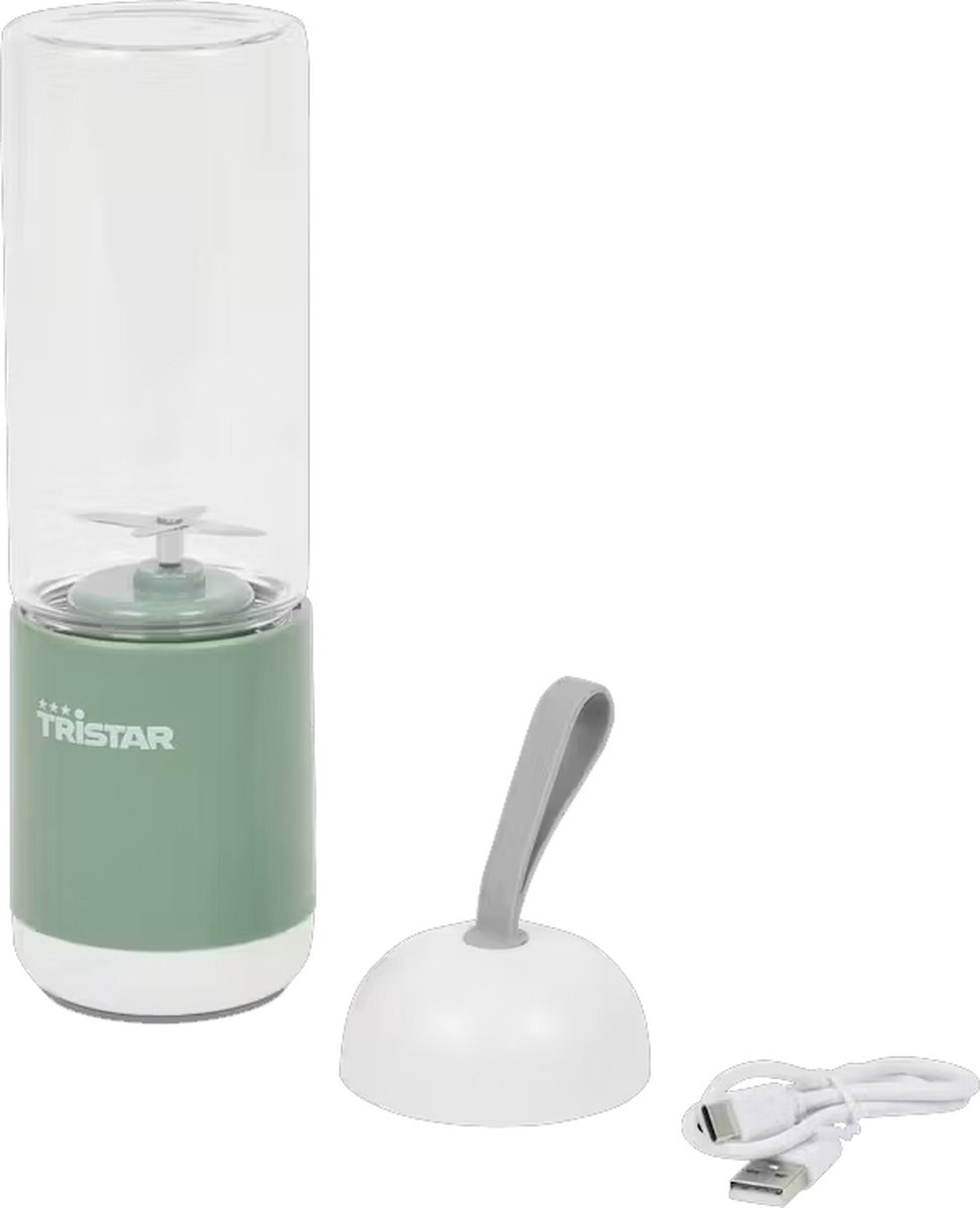 Tristar - Draagbare Blender - Groen- Blender To Go - USB Oplaadbaar - 380ml