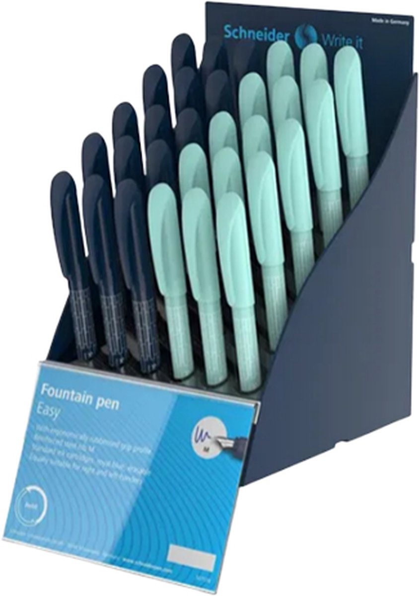 Offre : 10x Schneider Easy stylo-plume - noir/argent