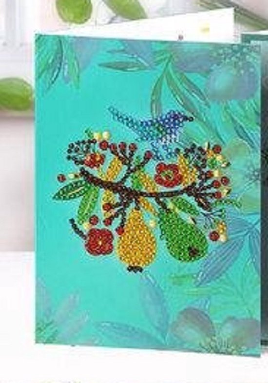 Diamond Painting Kaart - Paint Je Eigen Kaart En Verras Je Familie Vrienden Of Buren Vierkant 15 X 15 Cm Happy Birthday
