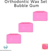 3x Orthodontic Wax - Beugel wax - Bubble Gum Smaak - Orthodontische Gum