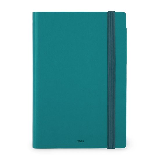 LEGAMI BUREAU AGENDA 2024 - WEEK & DAG indeling - 17x24cm - Malachite Green