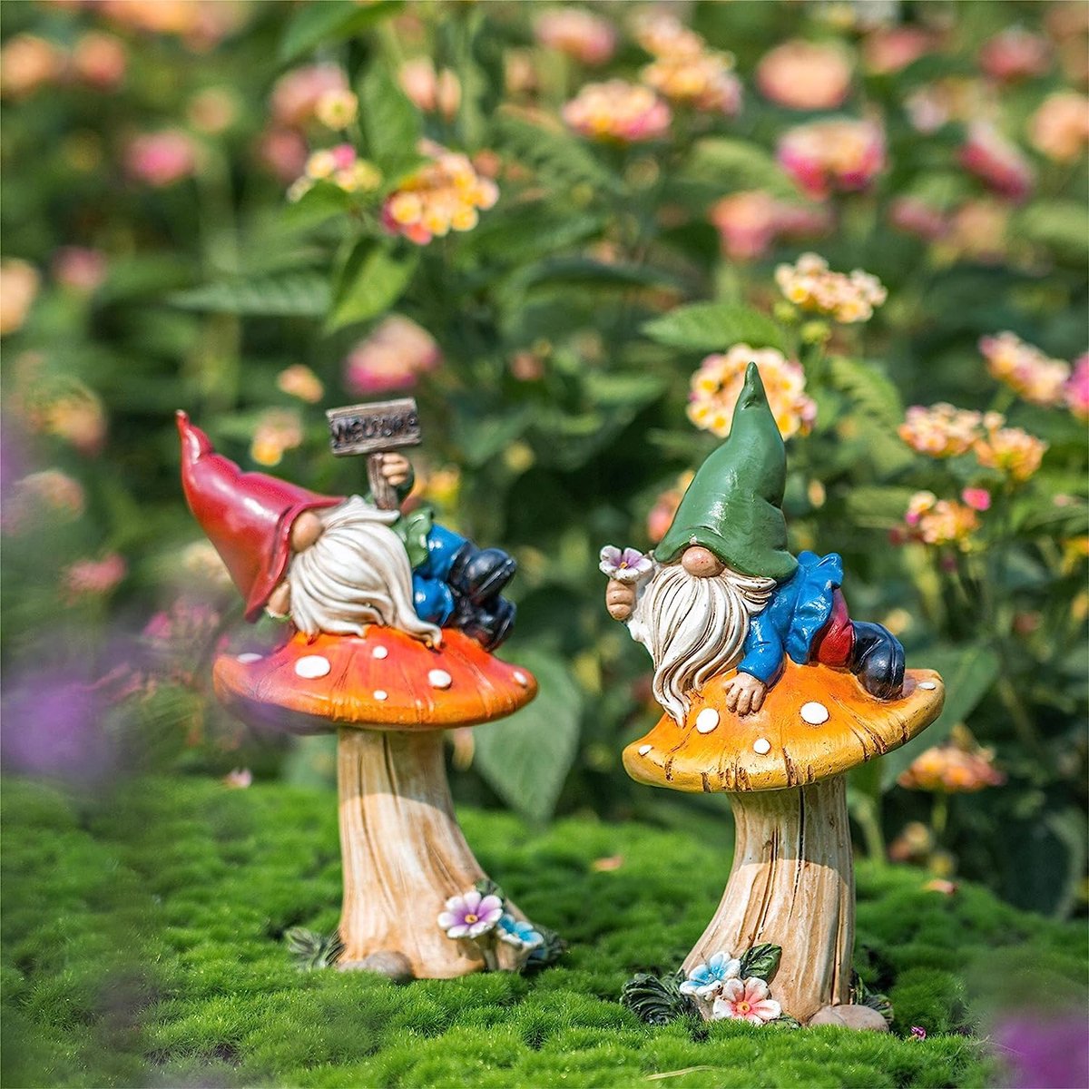 nains de jardin rigolos décoration de jardin pour l'extérieur figurines de  nains pour