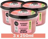 3x Organic Shop Body Scrub Raspberry Cream 250 ml