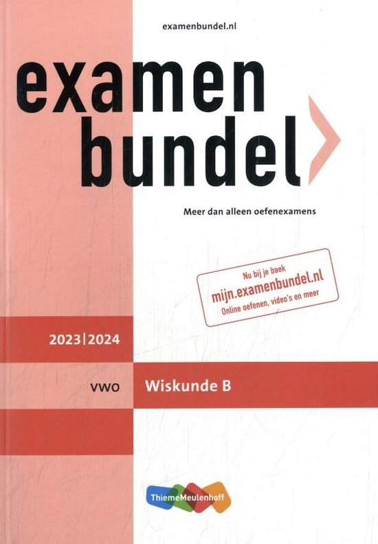 Boek: Examenbundel vwo Wiskunde B 2023/2024, geschreven door 