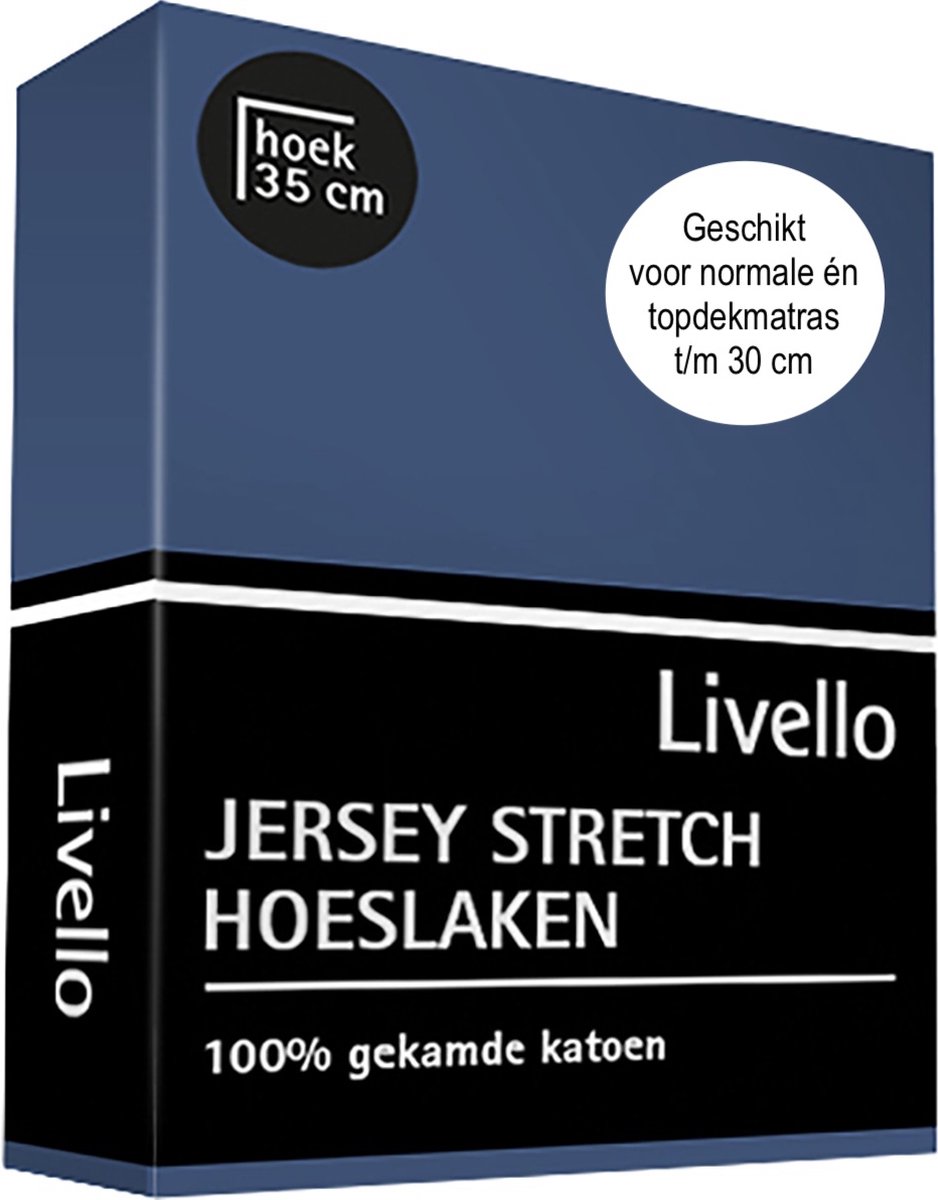 Livello Hoeslaken Jersey Denim 90x220