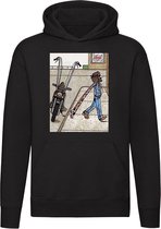Sweat à capuche Long Arms by Motorcycle - moto - motard - humour - drôle - pull - pull - capuche