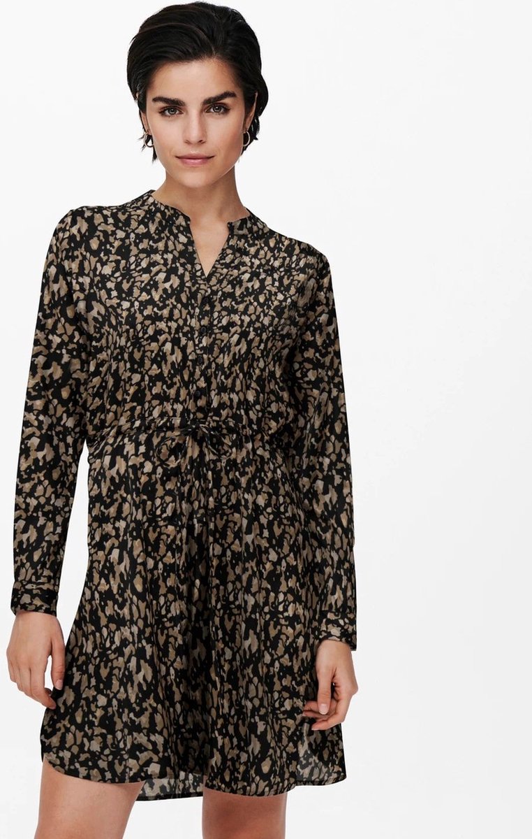ONLY Onlcory Life L/S Tunica Donna Con Scollo A V E Maniche Voluminose - Stampa Allover E Cintura In Vita - Taglia XXL