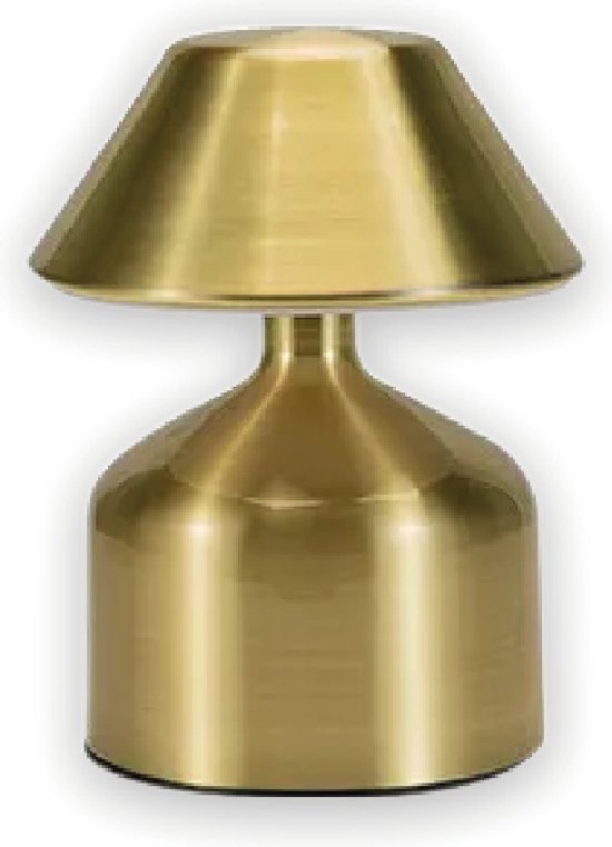 Luxus - Tafellamp Touch Mini - Micky - Goud - H14 x Ø10 - Tafellamp -  Terraslamp -... | bol.com