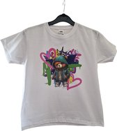 T-shirt - Beer met Graffiti [stoer]-[vrolijk]-[kleurrijk]-[128]-[7-8 jaar]-[kids]-[kindershirt]-[kinderkleding]