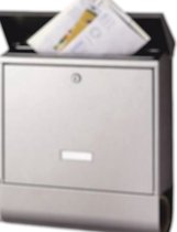 Bol.com Burg Wachter brievenbus met naamplaatje. Inox-Star RVS inclusief 2 sleutels. aanbieding