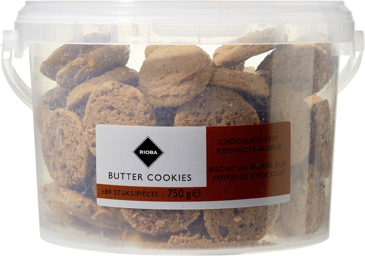 Rioba Roomboter chocolate chip cookie 750 gram