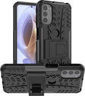 Coverup Rugged Kickstand Back Cover - Geschikt voor Motorola Moto G31 / G41 Hoesje - Zwart