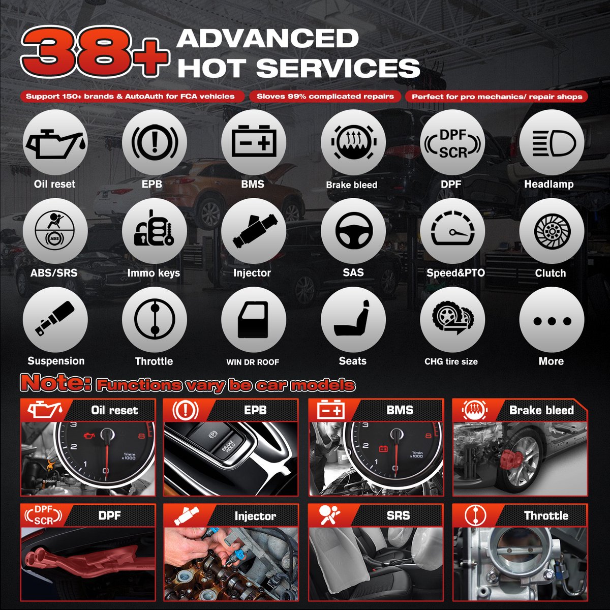 Autel Maxicom MK808BT PRO - Diagnose tablet - Uitleesapparatuur - Bluetooth - Nederlands thumbnail 6