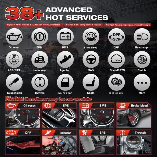 Autel Maxicom MK808BT PRO - Diagnose tablet - Uitleesapparatuur - Bluetooth - Nederlands