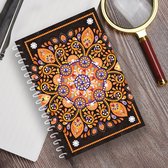 Diamond Painting Dagboek - Mandala - Veel te beplakken met ronde steentjes - Compleet Hobbypakket