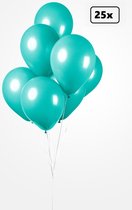 25x Ballon turquoise 30cm - Festival party fête anniversaire pays thème air hélium