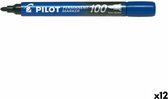 Viltstift pilot sca-100 rond f blauw | Omdoos a 12 stuk | 12 stuks
