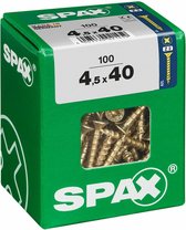 Box of screws SPAX Wood screw Flat head (45 x 40 mm)