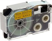 Laminated Tape for Labelling Machines Casio Black Golden