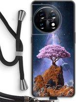 Case Company® - Hoesje met koord geschikt voor OnePlus 11 hoesje met Koord - Ambition - Telefoonhoesje met Zwart Koord - Bescherming aan alle Kanten en Over de Schermrand