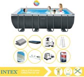 Intex Ultra XTR Frame Zwembad - Opzetzwembad - 549x274x132 cm - Inclusief Filterzand, Onderhoudsset, Zoutsysteem en Zout