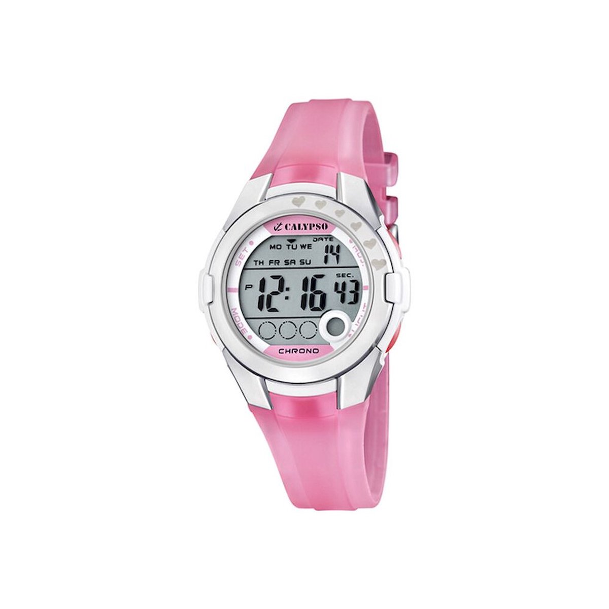Calypso K5571-2 digitaal horloge 38 mm 100 meter roze