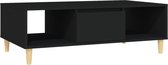 vidaXL - Salontafel - 103,5x60x35 - cm - spaanplaat - zwart
