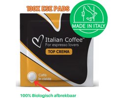 100x ESE 44mm Koffiepads - Italian Coffee - Top Crema - Italiaanse Koffie